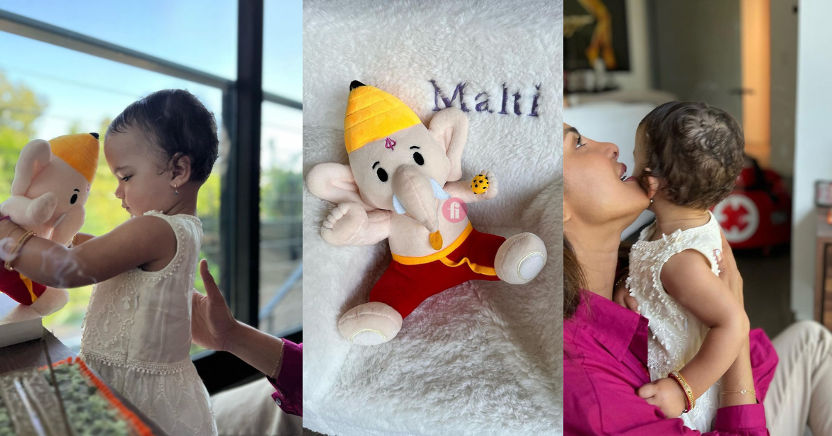 Priyanka Chopra drops some cute pictures of Malti Marie celebrating Ganesh Chaturthi